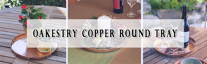 Enhance Your Home Decor with Elegance: Oakestry TRY-R12 12 Inch Copper Round Tray