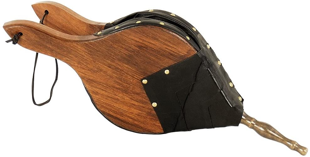 Oakestry Town And Country Fireplace Bellows, Wood, Black, Brass