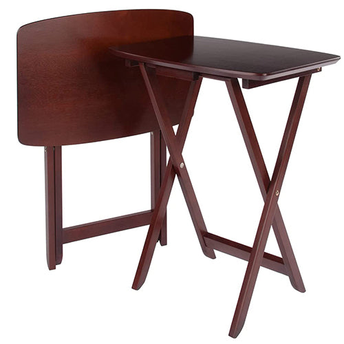 Oakestry Snack Tables, Walnut
