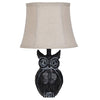 Oakestry evavp1133 16.5" owl resin table lamp evolution lighting