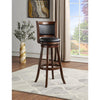 Oakestry Augusta Extra Tall Swivel Bar Stool, 34-Inch, Black