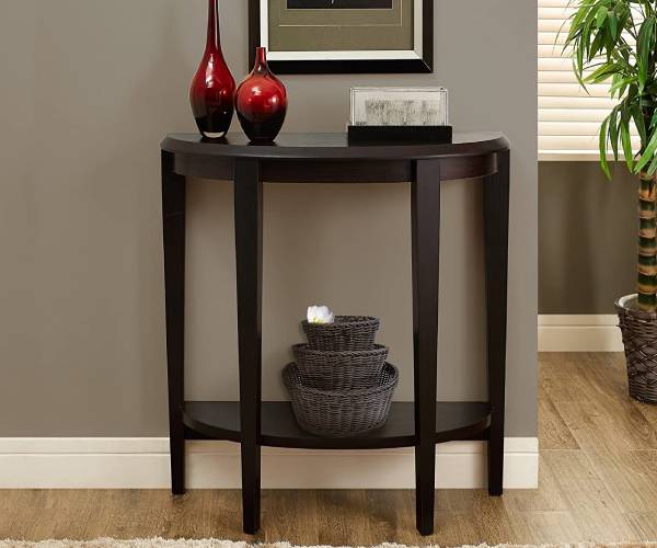 Oakestry Accent Table, Console, Entryway, Narrow, Sofa, Living Room, Bedroom, Laminate, Brown, Contemporary, Modern