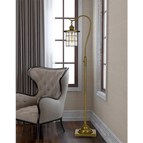 One Light Floor Lamp From Silverton Collection In Brass