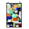 Oakestry 20x32 Avant-Garde Tiffany-Glass Rectangle Window Panel, One Size