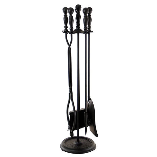 Oakestry Acton 5-Piece Fireplace Tool Set