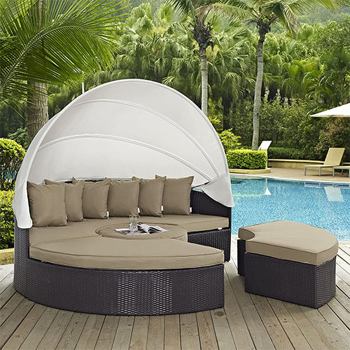 Upgrade your outdoor space with durable polyester cushions - a weather-resistant solution