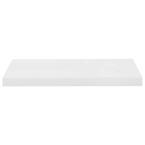 Oakestry Floating Wall Shelf High Gloss White 60x235x38 cm MDF High End Functional Furniture