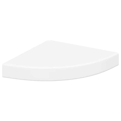 Oakestry Floating Corner Shelf White 9.8Inchx9.8Inchx1.5Inch MDF Premium Contemporary Organizer