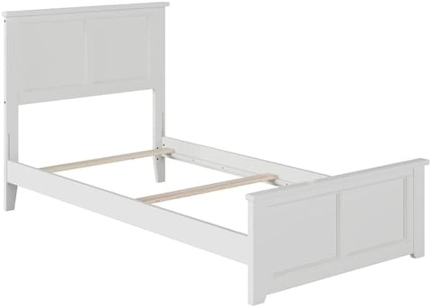 Oakestry Madison Twin Bed with Matching Foot Board in White