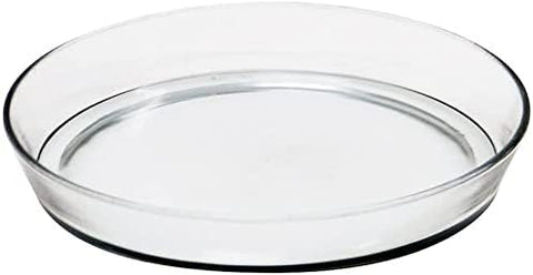 10 1/2-in Glass Plate, Plant Tray Terrarium Saucer