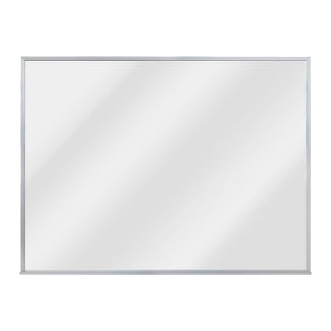 Aarco Products Magnetic Dry Erase Board 36InchHx48InchW Porcelain White Marker Board with Aluminum Frame