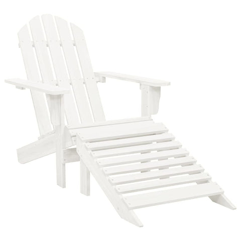 Oakestry Garden Chair White Hardwood Standard Durable Garden Chair – Outdoor Patio Seating, Weather Resistant Furniture