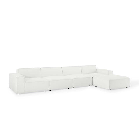 Oakestry Luxury Inspired Restore 5-Piece Sectional Sofa Comfortable Indoor Sectional Sofa for Living Room Apartment Lounge Reception Area Premium Everyday Styling