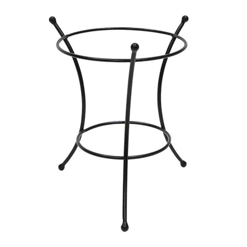 Oakestry Multi Use Large Wrought Iron Stand 10 Inch Black Metal Holder for Plant Birdbath Bowl Flowerpot Garden Patio Yard Decor Strong Base Indoor Outdoor Accent Display Home Garden Style Use Décor