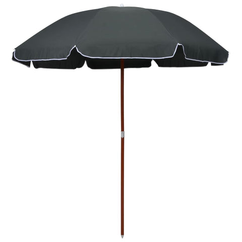Oakestry Garden Parasol Anthracite Polyester, Steel Large Premium Storage Cabinet Modern Luxury Storage Solution Elegant Dining Interior Furniture Space Saving Organizer