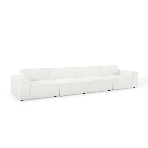 Oakestry Luxury Inspired Restore 4-Piece Sectional Sofa Comfortable Indoor Sectional Sofa for Living Room Apartment Lounge Reception Area Premium Daily Styling