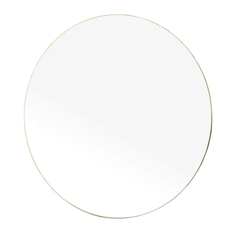 Oakestry Round Frameless Mirror Decorative Wall Mirror Polished Edge Circular Vanity Bathroom Mirror Modern Minimalist Glass Mirror for Bedroom Living Room Entryway Dressing Room Home Decor