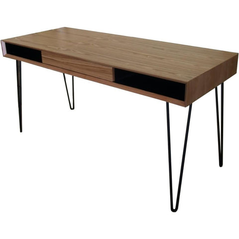 Oakestry Wooden Office Desk Modern Writing Table with Spacious Storage Sturdy Natural Wood Computer Workstation for Home Office Study and Workspaces