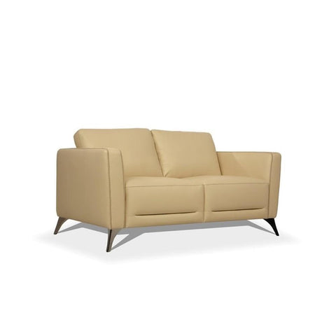 ACME Malaga Loveseat, Cream Leather
