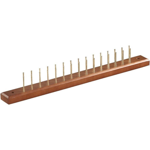 Oakestry Walnut Wood Tie Hanger Non-Slip Hooks Space-Saving Closet Organizer for Ties Belts Scarves Accessories Durable Swivel Hook Wardrobe Storage Rack for Home and Office Organization