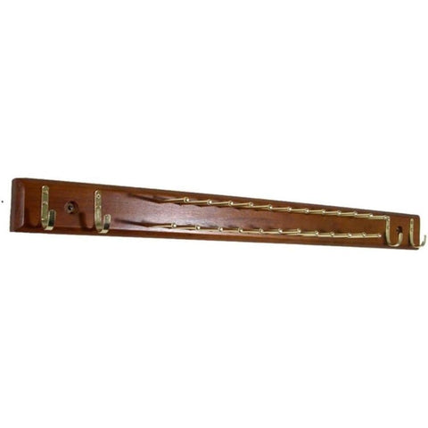 Oakestry Tie and Belt Hanger Natural Wood Non-Slip Hooks Space-Saving Closet Organizer for Ties Belts Scarves Accessories Durable Swivel Hook Wardrobe Storage Rack for Home Organization