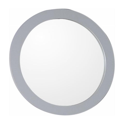 Oakestry Round Framed Mirror Manufactured Wood Frame Wall Mounted Decorative Vanity Mirror Modern Rustic Design for Bathroom Bedroom Living Room Durable Clear Reflection Easy Installation