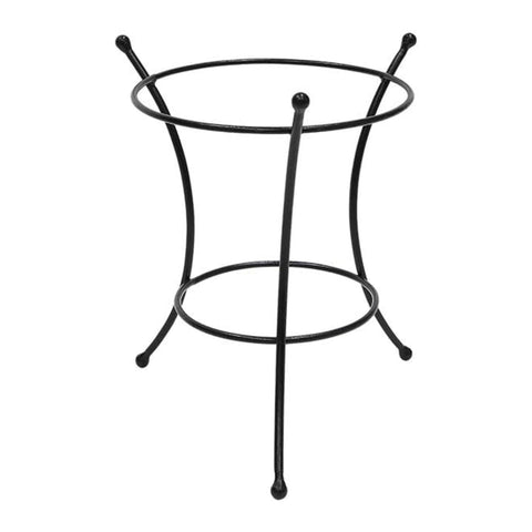 Oakestry Multi Use Stand 10 Inch Metal Display Holder for Indoor Outdoor Pots Planters Decor Patio Garden Kitchen Home Accent Versatile Stable Compact Modern Utility Stand Black Finish Use