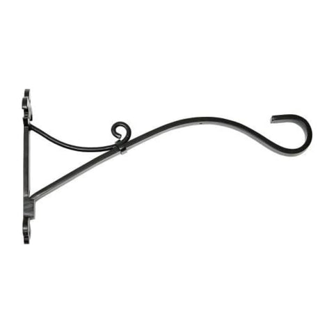 Oakestry Fleur De Lis Large Wall Bracket Metal Hanging Support for Planters Lanterns Baskets Shelves Decorative Rustic Mount Indoor Outdoor Garden Porch Patio Entryway Display Holder Stand Hook Sets