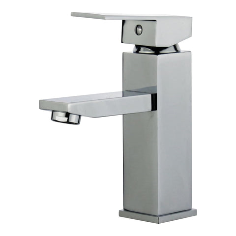Oakestry Granada Single Handle Bathroom Vanity Faucet Polished Chrome Finish Modern Sink Tap Durable Brass Construction Water Efficient Mixer Tap Easy Installation Deck Mount