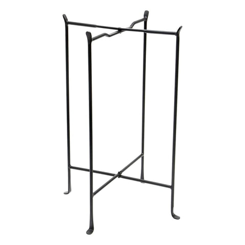 Oakestry Large Floor Folding Plant Stand Black Metal Display Rack for Indoor Outdoor Pots Planters Decor Space Saving Heavy Duty Garden Living Room Patio Balcony Use Versatile Stable Design Home Style