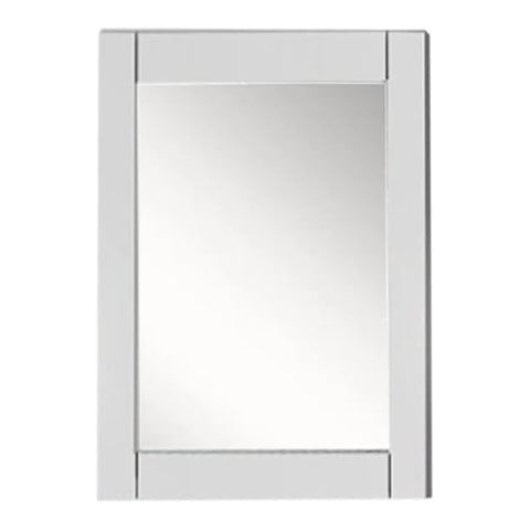Oakestry 28 Inch Wood Frame Mirror Wall Mounted Decorative Vanity Mirror Solid Wooden Frame Modern Rustic Design for Bathroom Bedroom Living Room Durable Clear Reflection Easy Installation