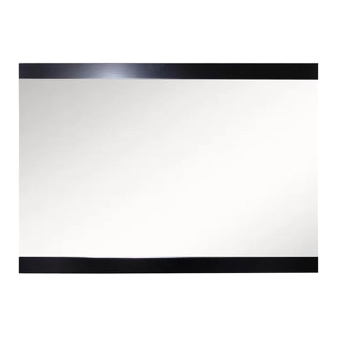 Oakestry 37.4 Inch Black Wood Frame Mirror Wall Mounted Decorative Vanity Mirror Modern Rectangular Design for Bathroom Bedroom Living Room Durable Wooden Frame Easy Installation