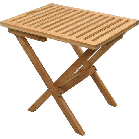Oakestry Bamboo Luggage Rack Folding Suitcase Stand Durable Travel Bag Holder with Sturdy Wooden Frame Space-Saving Design for Bedroom Guest Room Hotel Portable Compact Organizer for Easy Storage