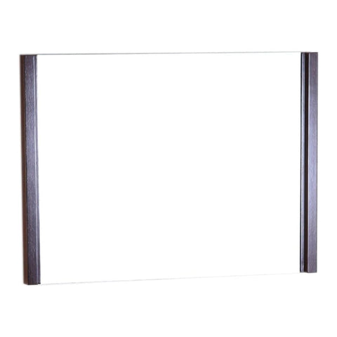 Oakestry 36 Inch Wood Frame Mirror Wenge Finish Decorative Wall Mirror Large Rectangular Vanity Bathroom Mirror Wooden Framed Mirror for Bedroom Living Room Entryway