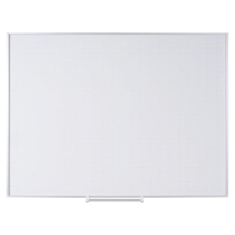 MasterVision Magnetic Steel Dry-Erase Planning Board 1 Inches x 2 Inches Grid Aluminum Frame 24 Inches x 36 Inches
