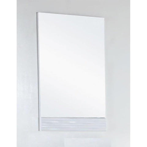 Oakestry 22 Inch Wood Framed Mirror Decorative Wall Mirror Compact Vanity Bathroom Mirror Rectangular Wooden Frame for Bedroom Living Room Entryway Farmhouse Style Home Decor