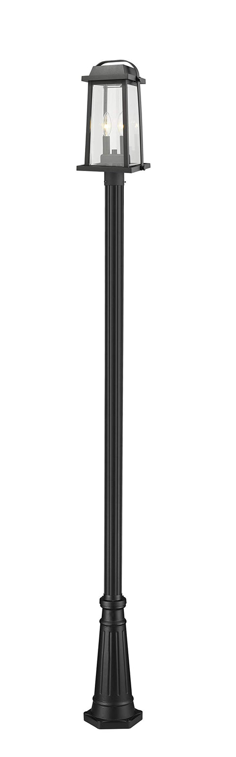 Oakestry Outdoor Post Light Fixture, Sandstone Beige Aluminum Body with Frosted Glass Shade, Weather Resistant Decorative Lighting for Patio Garden Deck Pathway and Exterior Spaces
