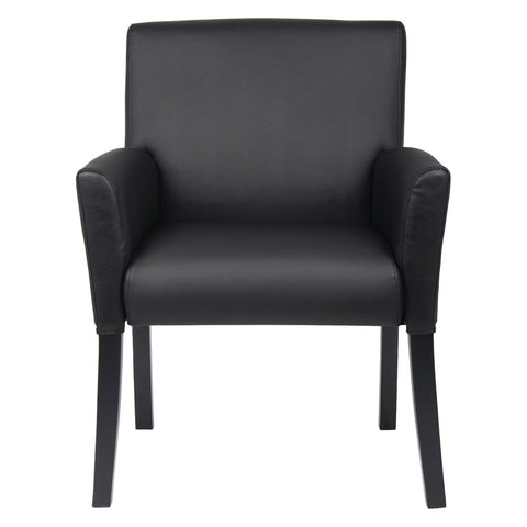 Boss Box Arm guest, accent or dining chair W/Black Base