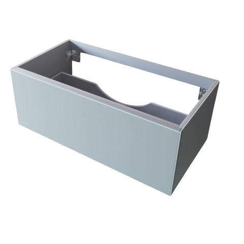 Oakestry Luxury Forty Two Inch Cloud White Bathroom Vanity Sink Cabinet Featuring Deep Glide Storage Compartment