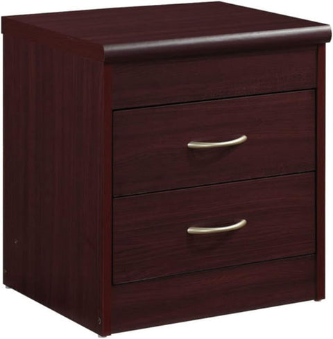 Hodedah 2-Drawer Nightstand in Mahogany