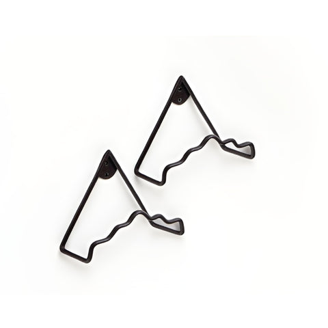 Oakestry Medium Plate Wall Mount Bracket Set 2 Pack Strong Display Holder Durable Hanging Hardware Decorative Rack Secure Support Kitchen Art Organizer Home Storage Accessory