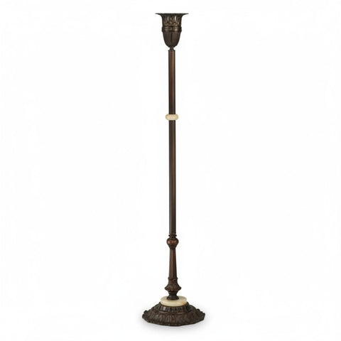 Oakestry 30" Tiffany Dragonfly Table Lamp, Scarlet Red & Green Stained Glass with Jewel Accents, Mahogany Bronze Base, Vintage Lighting