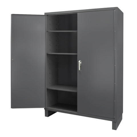 Oakestry Industrial Metal Storage Cupboard Durable Professional Heavy Duty Flush Door Organization System pegboard Secure Closure Service Bay Utility