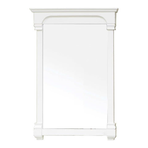 Oakestry 24 Inch Solid Wood Frame Mirror Decorative Wall Mirror Compact Vanity Bathroom Mirror Wooden Framed Rectangular Mirror for Bedroom Living Room Entryway Farmhouse Home Decor