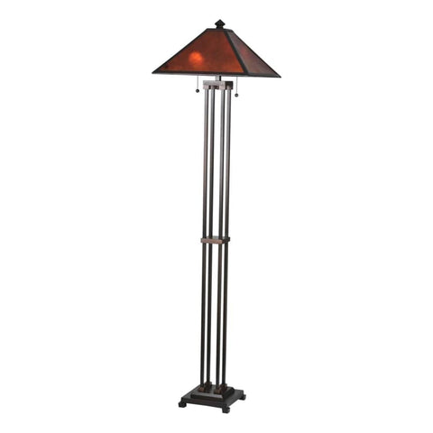 Oakestry 62 inches High Sutter Floor Lamp Elegant Floor Lamp Stained Glass Lighting Decorative Home Living Room Bedroom Office Vintage Style Durable Build Ambient Light