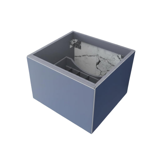 Oakestry Thirty Inch Fossil Grey Freestanding Bathroom Vanity Cabinet with Smooth Pull Out Storage Drawer and Modern Sink Top