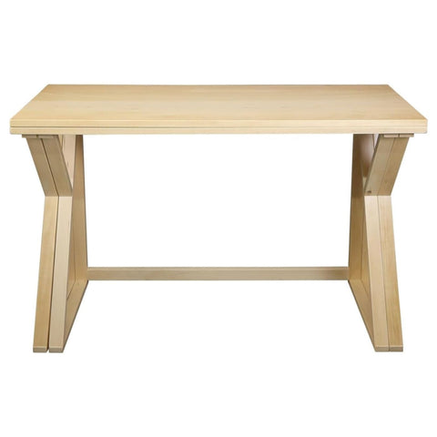 Aztecs Folding Console to Dining Convertible Table with Solid American Basswood