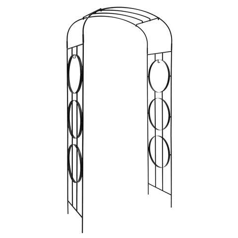 Oakestry Samsara Arbor Garden Arch Decorative Outdoor Entryway Trellis Landscape Structure Artistic Yard Pathway Feature