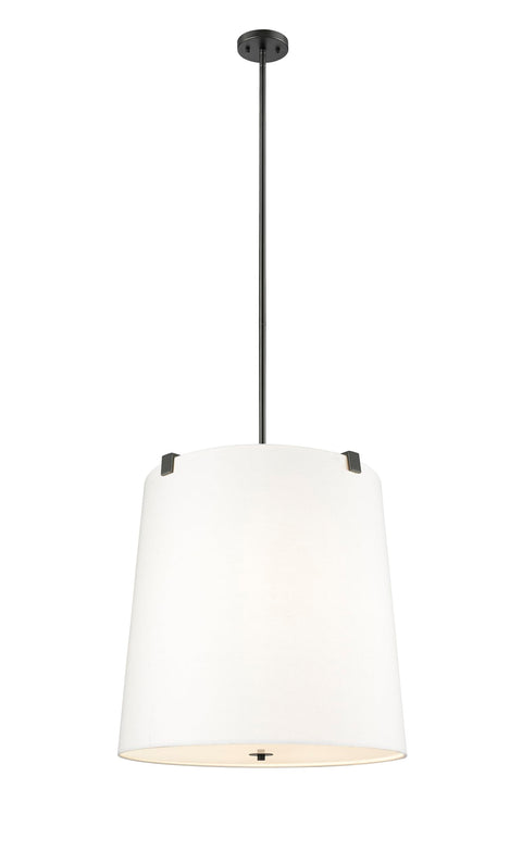 Oakestry Weston 6 Light Pendant Matte Black Modern Ceiling Lighting Fixture Adjustable Hanging Chandelier for Kitchen Island Dining Room Living Room Industrial Contemporary Indoor Lighting