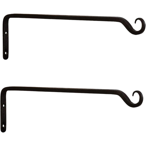 Heavy Duty Metal Hanging Bracket for Lanterns, Planters & Decor – Wall Mounted Curved Hook Bracket for Indoor & Outdoor Home Use